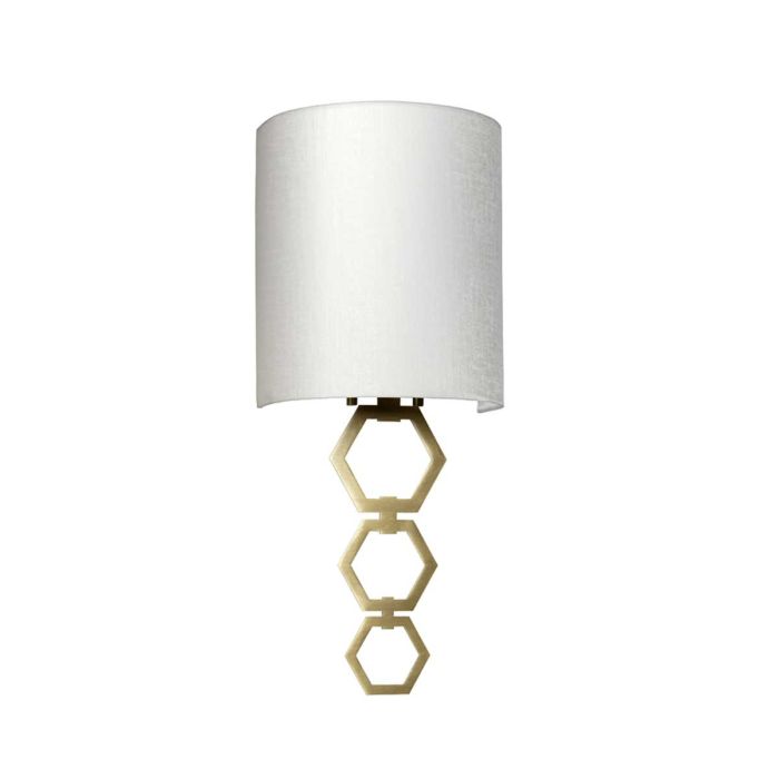 Clark Small 1 Light Wall Light - Aged Brass - Comet Lighting