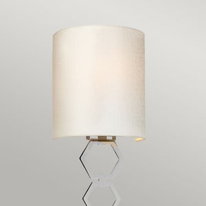 Clark Small 1 Light Wall Light - Polished Chrome - Comet Lighting