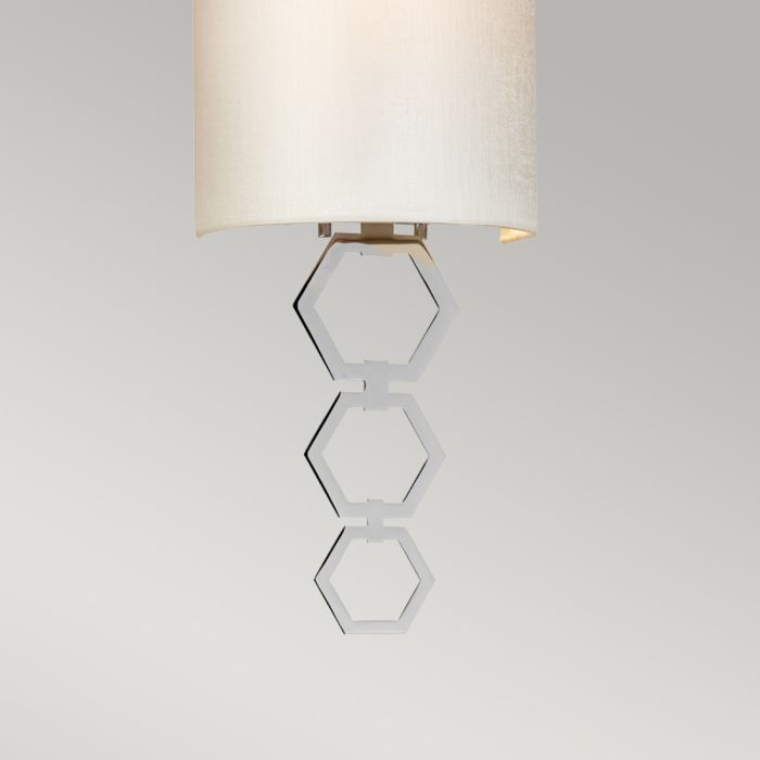Clark Small 1 Light Wall Light - Polished Chrome - Comet Lighting