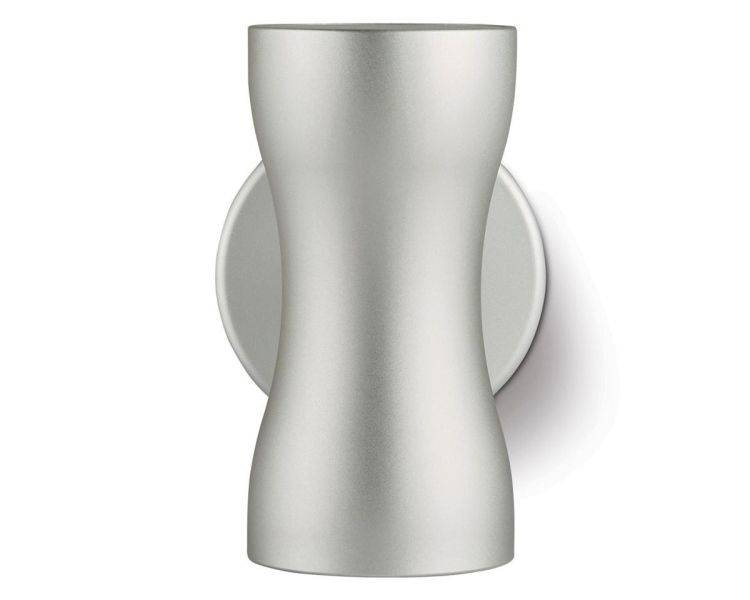 WL070 wall light, anodised aluminium, silver, narrow beam, mains voltage, 2700K - Comet Lighting