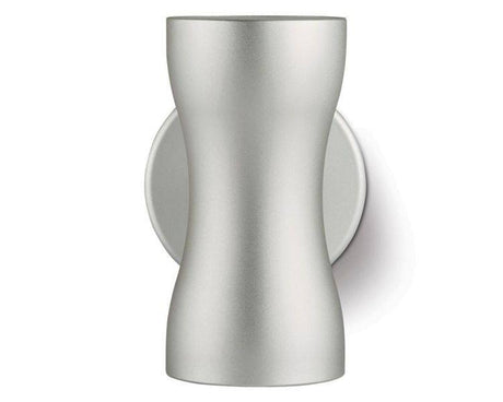 WL070 wall light, anodised aluminium, silver, narrow beam, mains voltage, 3000K - Comet Lighting