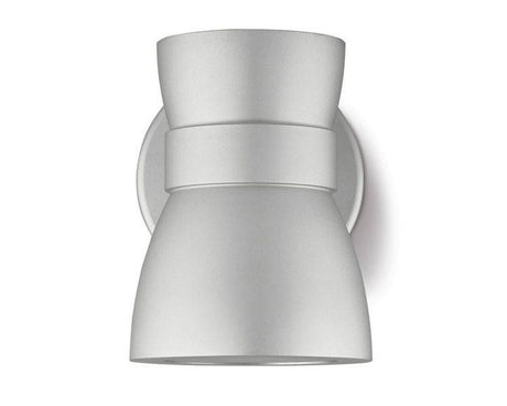 WL075 wall light, anodised aluminium, silver, narrow beam, mains voltage, 2700K - Comet Lighting