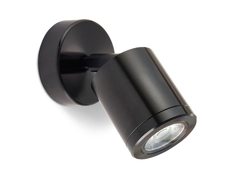 WL220 wall light, black, 2700K - Comet Lighting