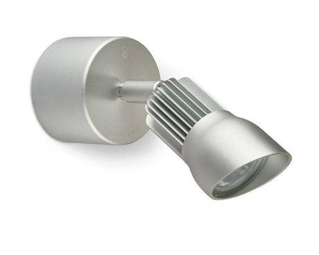 WL240A F Silver straight to mains LED wall light 3000K - Comet Lighting