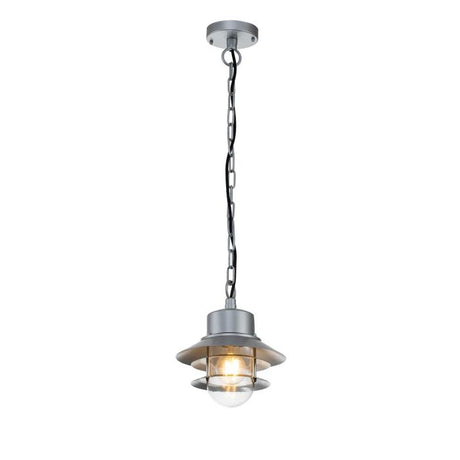 Copenhagen 1 Light Chain Lantern - Silver - Comet Lighting