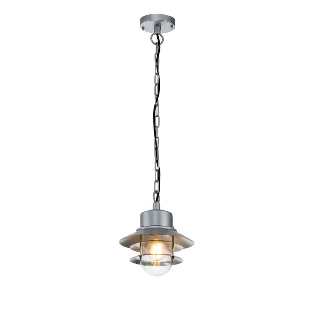 Copenhagen 1 Light Chain Lantern - Silver - Comet Lighting