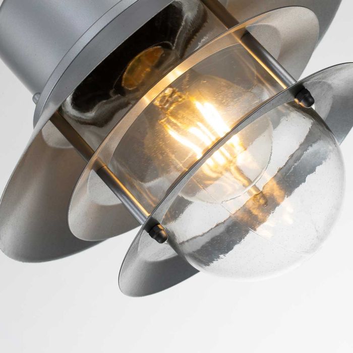 Copenhagen 1 Light Chain Lantern - Silver - Comet Lighting