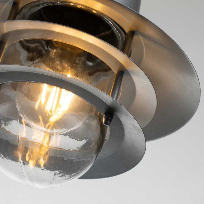 Copenhagen 1 Light Chain Lantern - Silver - Comet Lighting