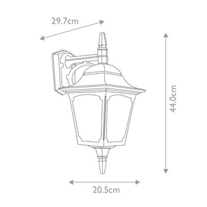 Chapel 1 Light Down Wall Lantern - Comet Lighting