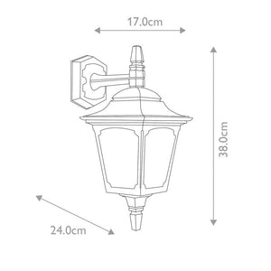 Chapel 1 Light Mini Down Wall Lantern - Comet Lighting