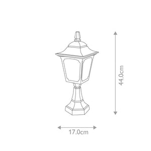 Chapel 1 Light Mini Pedestal Lantern - Comet Lighting