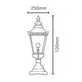 Chelsea 1 Light Pedestal Lantern - Comet Lighting