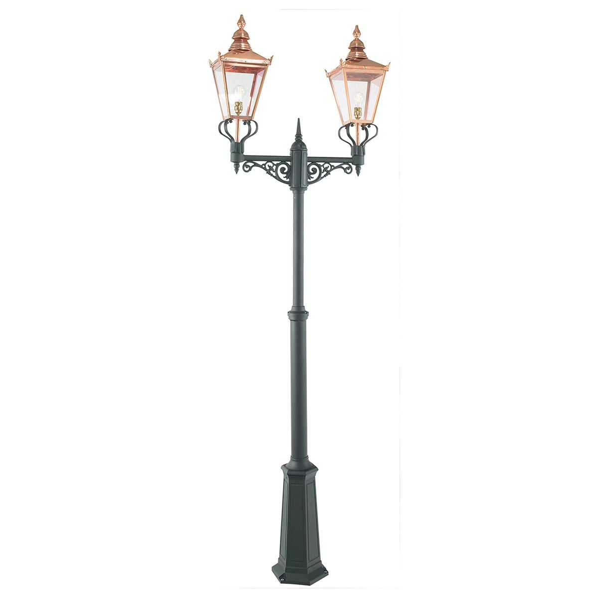 Chelsea Twin Head Lamp Post - Comet Lighting