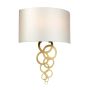 Curtis Large 2 Light Wall Light - Aged Brass