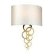 Curtis Large 2 Light Wall Light - Aged Brass