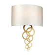 Curtis Large 2 Light Wall Light - Aged Brass - Comet Lighting