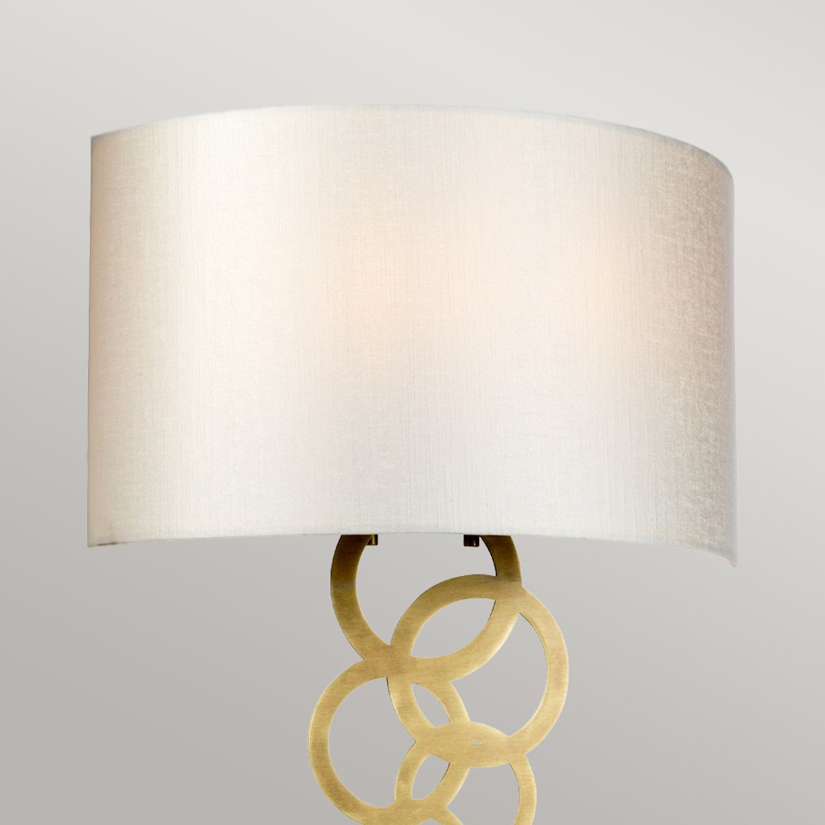 Curtis Large 2 Light Wall Light - Aged Brass - Comet Lighting