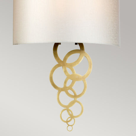 Curtis Large 2 Light Wall Light - Aged Brass - Comet Lighting