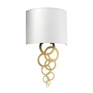 Curtis Medium 1 Light Wall Light - Aged Brass - Comet Lighting