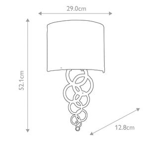 Curtis Medium 1 Light Wall Light - Aged Brass - Comet Lighting