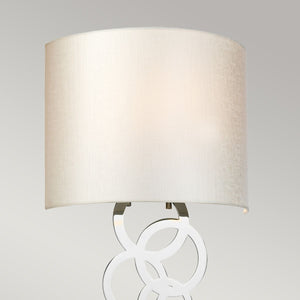 Curtis Medium 1 Light Wall Light - Polished Chrome - Comet Lighting