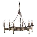 Cromwell 6-Light Chandelier Old Bronze - Comet Lighting