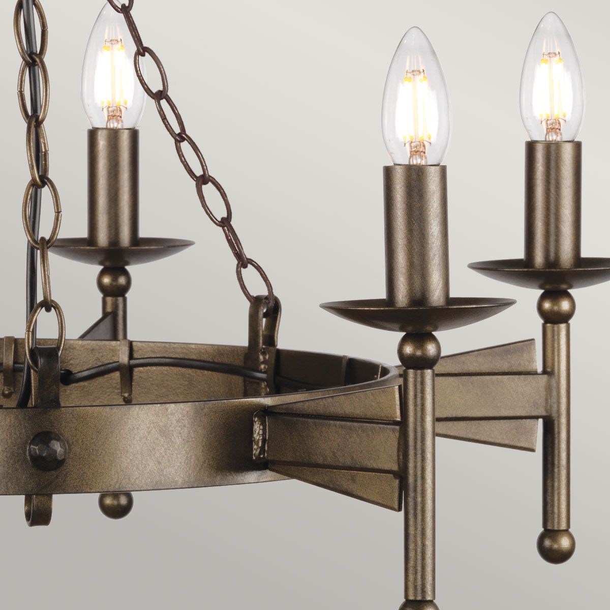 Cromwell 6-Light Chandelier Old Bronze - Comet Lighting