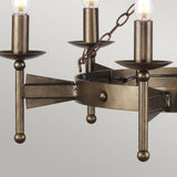 Cromwell 6-Light Chandelier Old Bronze - Comet Lighting