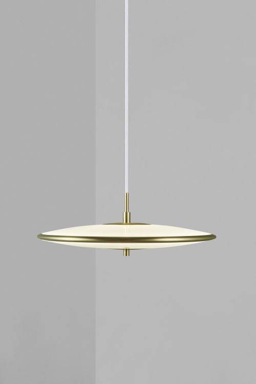 DftP Blanche 32 Pendant Brass - Comet Lighting