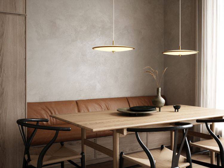 DftP Blanche 42 Pendant Brass - Comet Lighting