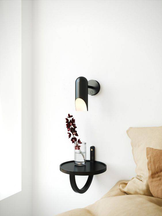 DftP Rochelle Wall light Black - Comet Lighting