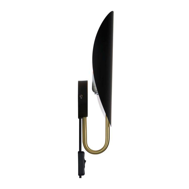 DftP Spargo Wall light Black/Brass - Comet Lighting