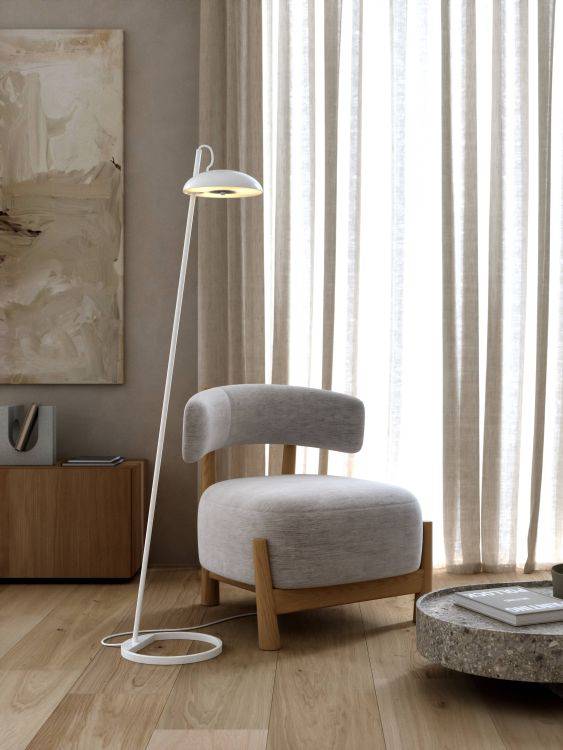 DftP Versale Floor lamp White - Comet Lighting