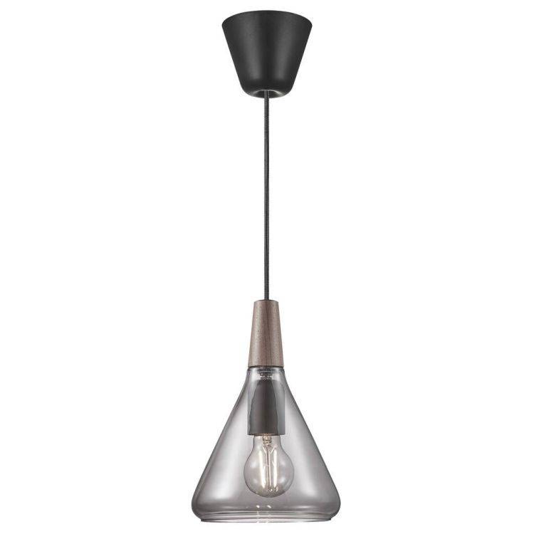 Nordlux Nori 18 Pendant Ceiling Light Smoked Glass - Comet Lighting