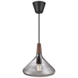 Nordlux Nori 27 Pendant Ceiling Light Smoked Glass - Comet Lighting