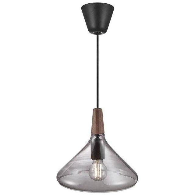 Nordlux Nori 27 Pendant Ceiling Light Smoked Glass - Comet Lighting