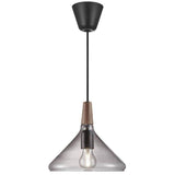 Nordlux Nori 27 Pendant Ceiling Light Smoked Glass - Comet Lighting