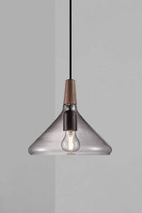 Nordlux Nori 27 Pendant Ceiling Light Smoked Glass - Comet Lighting