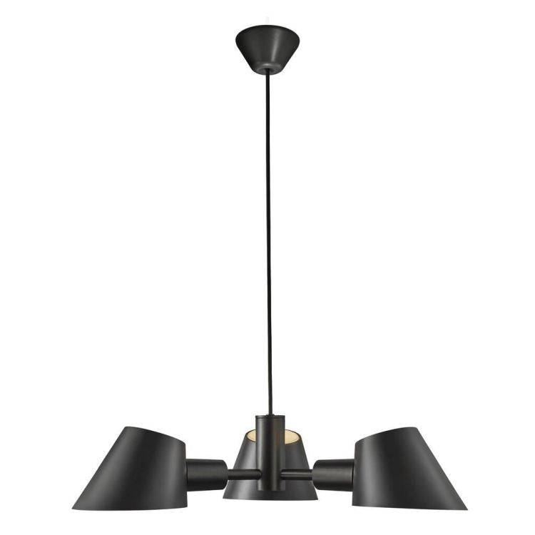 Nordlux Stay 3Lt Pendant Ceiling Light Black - Comet Lighting