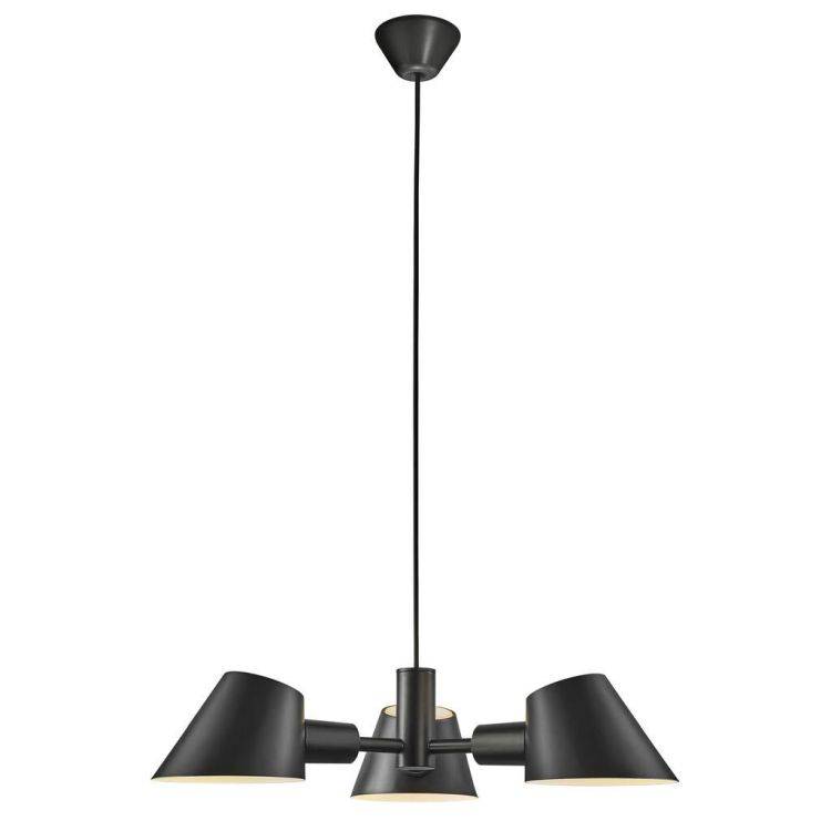 Nordlux Stay 3Lt Pendant Ceiling Light Black - Comet Lighting