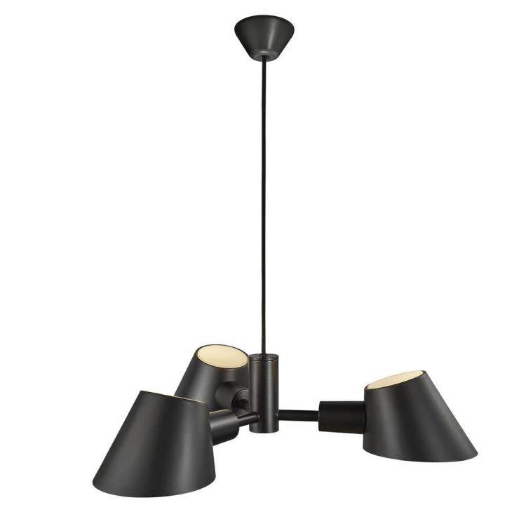 Nordlux Stay 3Lt Pendant Ceiling Light Black - Comet Lighting