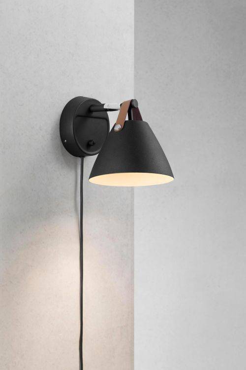 Nordlux Strap 15 Wall Light Black - Comet Lighting