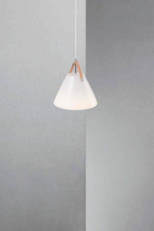 Nordlux Strap 27 Pendant Ceiling Light Opal White - Comet Lighting