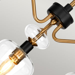 Armand 3 Light Semi Flush - Aged Brass - Comet Lighting
