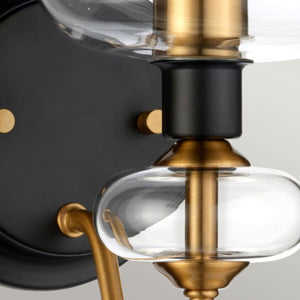 Armand 1 Light Wall Light - Aged Brass - Comet Lighting