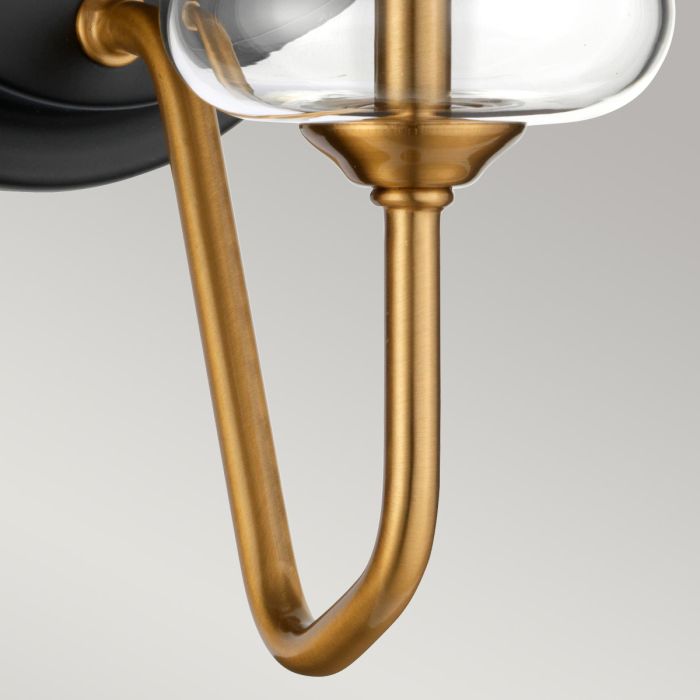 Armand 1 Light Wall Light - Aged Brass - Comet Lighting