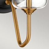 Armand 1 Light Wall Light - Aged Brass - Comet Lighting