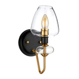 Armand 1 Light Wall Light - Aged Brass - Comet Lighting