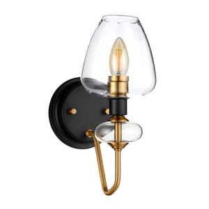 Armand 1 Light Wall Light - Aged Brass - Comet Lighting
