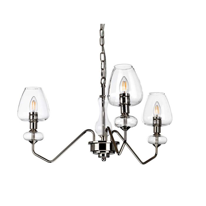 Armand 3 Light Pendant - Polished Nickel